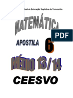 Apostila de Matemática do 3o Ano do Ensino Médio do CEES de Votorantim