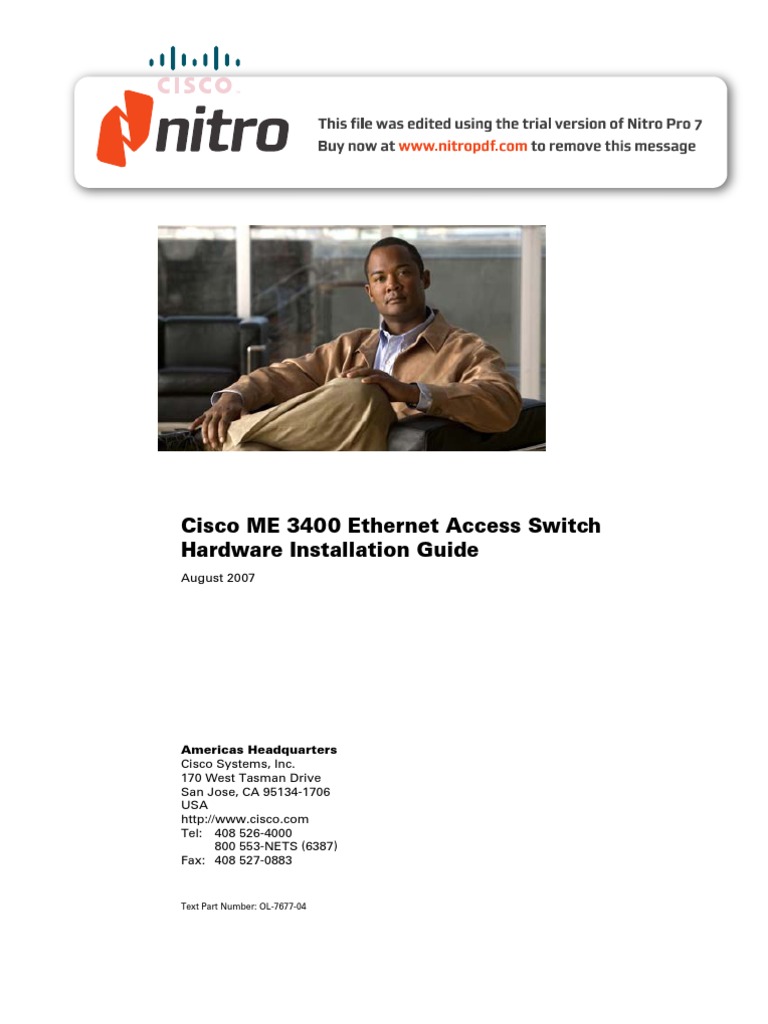 Cisco Metro Ethernet (ME) 3400 | PDF | Network Switch | Ethernet