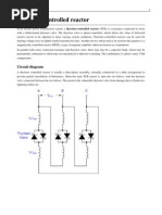 Thyristor Controlled Reactor: Circuit Diagram