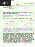 Linda Hutcheon The Politics of Postmodernism London: Routledge, 1989