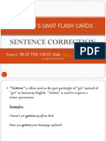 GMAT Sentence Correction Flashcards