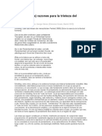Diez (posibles) razones para la tristeza del pensamiento.
