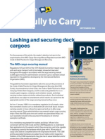 Lashing and securing deck cargoes