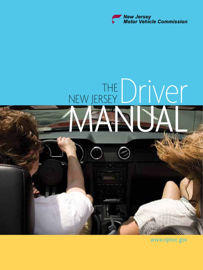 New Jersey Driver Manual PDF Driver's License Driving