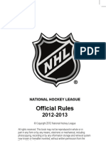 NHL Rules 2013