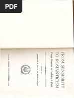 From Sensibility To Romanticism