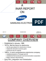 A Seminar Report ON: Samsung Electronics