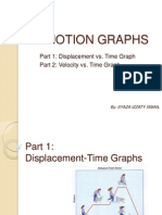 2.2 Motion Graphs: Part 1: Displacement vs. Time Graph Part 2: Velocity vs. Time Graph