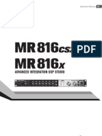 Steinberg MR816CRX Operator's Manual