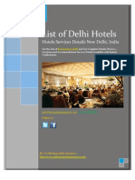 List of Premium and Most Luxurious Hotels in Delhi - India