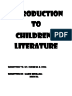 TO Children'S Literature: Submitted To: MS. Cherryl B. Diza