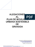 Alegaciones al Plan de Movilidad Urbana Sostenible de Granada