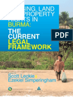 Housing, Land and Property Rights in Burma