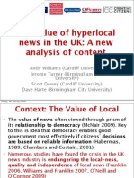 Value of Hyperlocal News