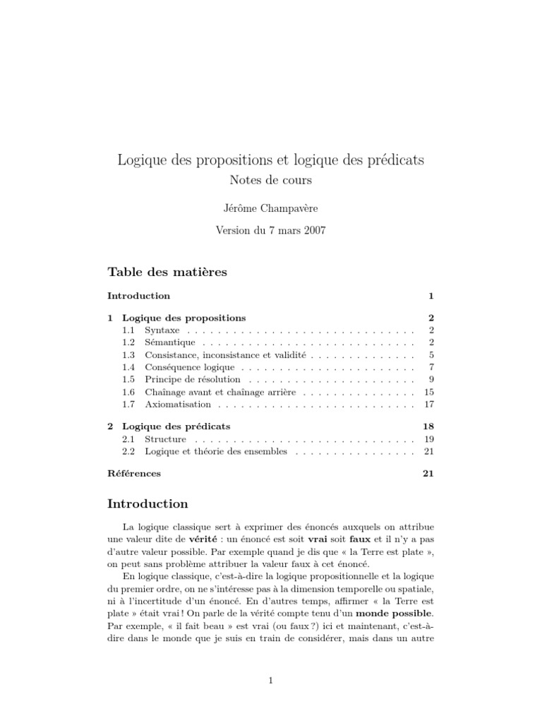 Logique Math 2 LMD | PDF | Logique | Déduction logique