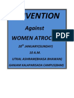 Convention Against Women Atrocity