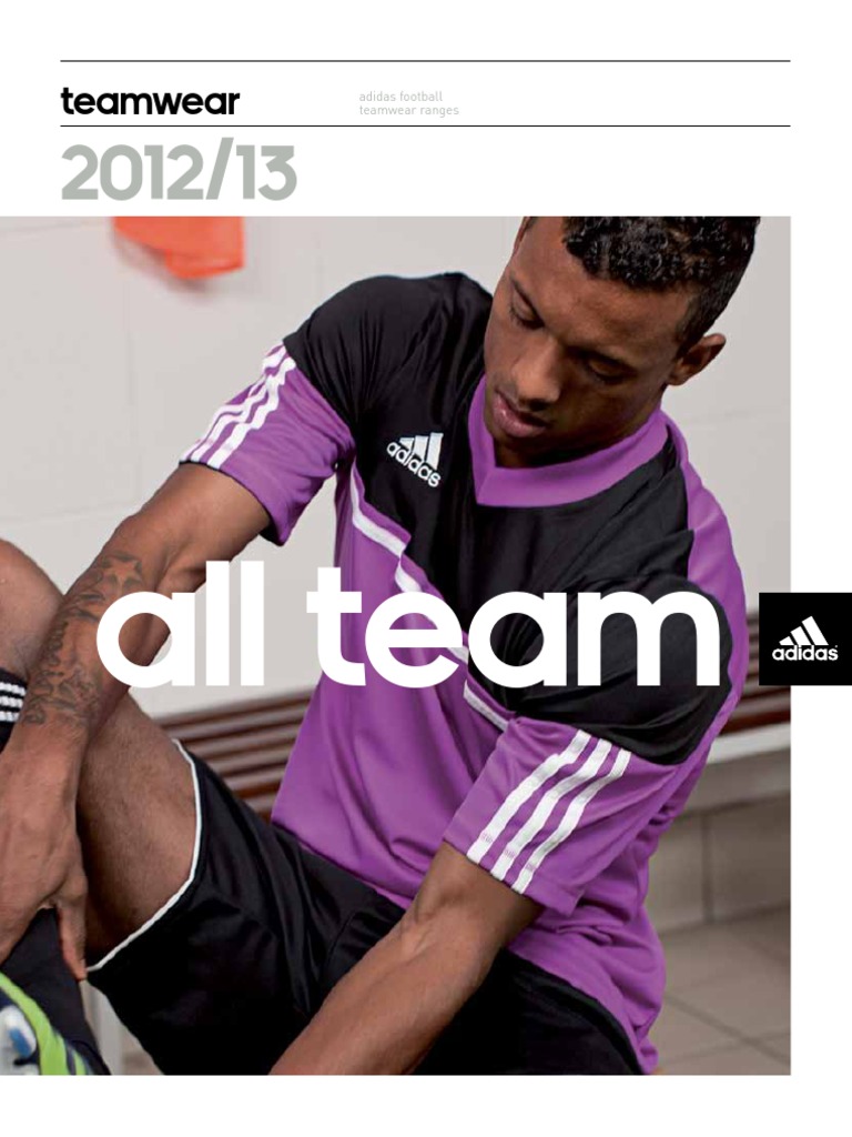 varilla esquina tira Adidas Football Teamwear 2013 | PDF | Textiles | Blue