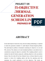 Multi-objective Thermal Generation Scheduling Using Fuzzy Decision Making