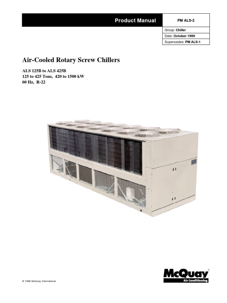 Air-Cooled Rotary Screw Chillers | Gas Compressor | Building Automation