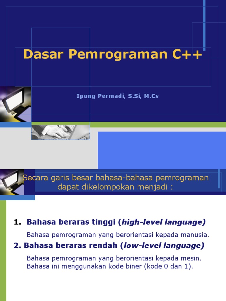Dasar Pemrograman C++ | PDF | Metode & Bahan Ajar | Komputer