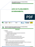 Introdução ao Planejamento Governamental