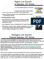 iSixSigma Live Summit Sponsored by AIT Group 2