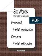 Six Words: The History of Facebook