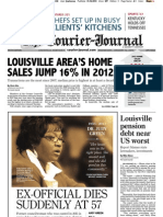 Louisville Courier-Journal Front Page, 2013-01-16
