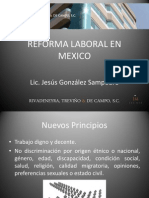 Reforma Laboral Mexico 2012