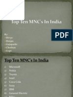 Top 10 MNc's in India