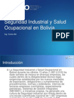 Seguridad Industrial y Salud Ocupacional en Bolivia: Ing. Carlos Alé