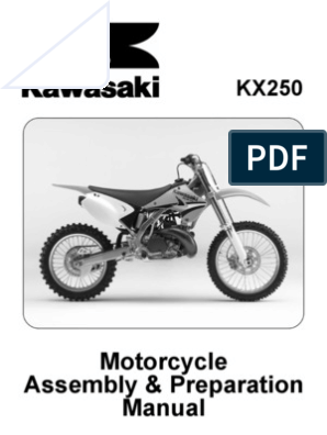 2005-2007 KX250 Manual | PDF | Brake | Screw