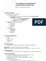 BKU39 - Grundlagen Der Bodenkunde - LernZusammenfassung 09