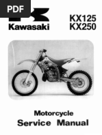 Download KX125 KX250 94-98 Service Manual by KidKawie SN121008272 doc pdf