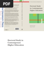 Doctoral Study in Contemporary Higher Education (Society For Research Into Higher Education)