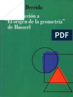 Introduccion a El origen de la geometria de Husserl