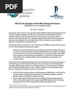 Download William Yeatman - 2012 Cost Analysis of the New Energy Economy by Competitive Enterprise Institute SN121052443 doc pdf
