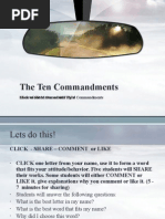 Ten Commandments (First Three Commandments)