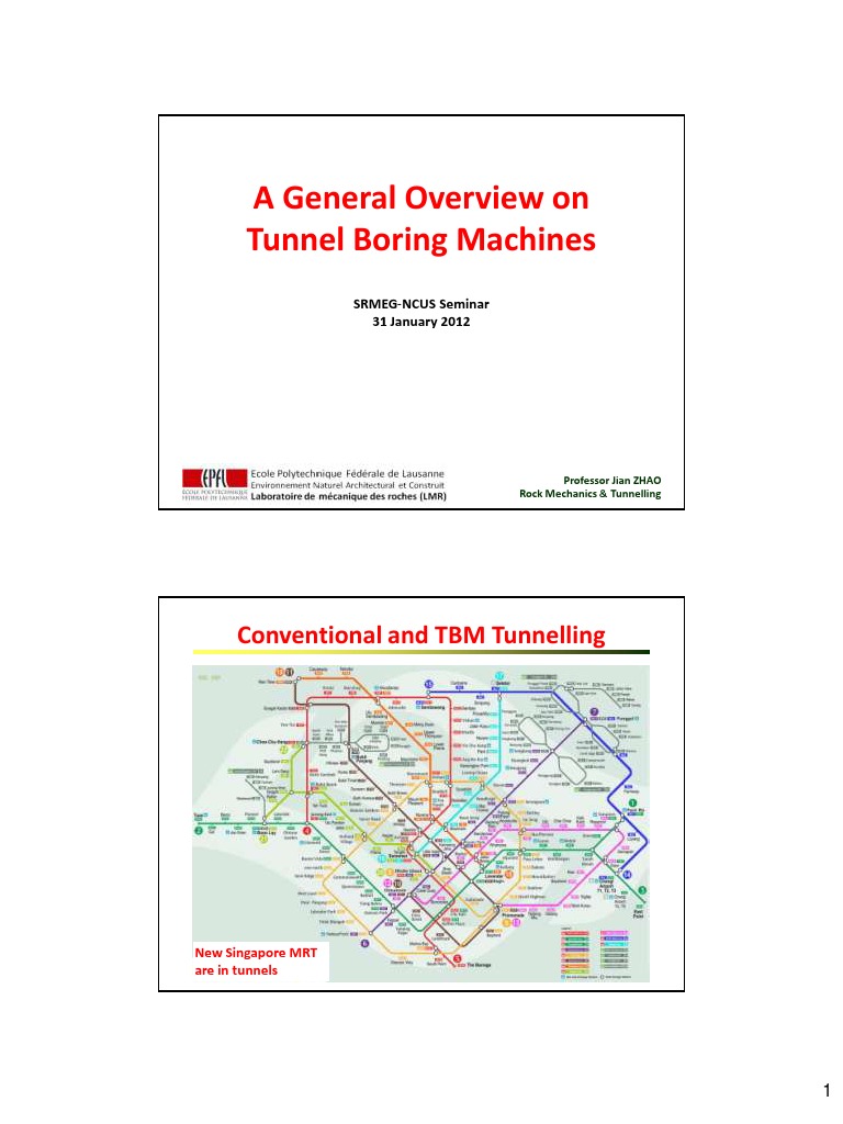 Overview of Tunnel Boring Machines | PDF | Tunnel | Civil Engineering