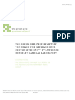 Green Grid White Paper 12 - LBNL Peer Review “DC Power for improved data center efficiency”