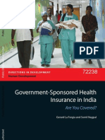 Government Sponsored Health Insurance in India