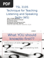 Download Technique for Teaching Listening and Speaking Skills W5 by Yazo Veloso SN121104217 doc pdf