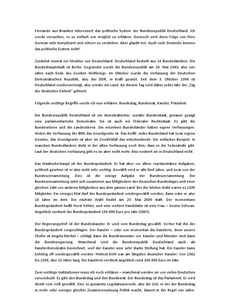 Das Politische System