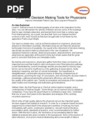 Download Electronic Decision Making Tools for Physicians by med420 SN1211417 doc pdf