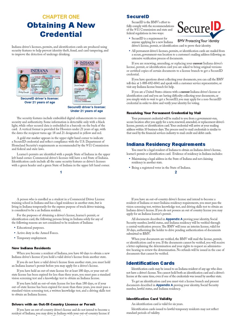 Indiana - Drivers Manual - 2013 | Driver's License | Driving