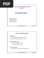 Propositional Logic: CS 441 Discrete Mathematics For CS