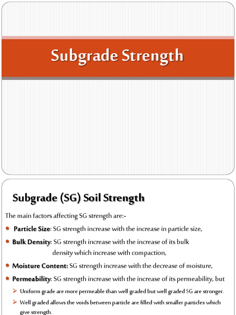 2. Soil strength.