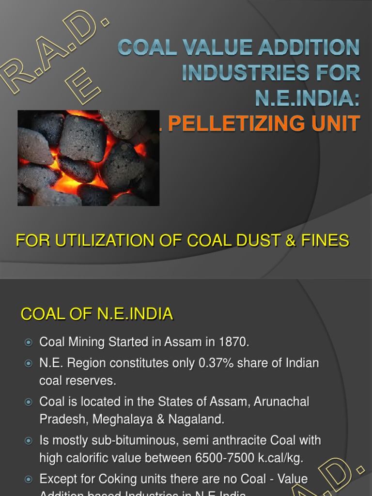 Coal Dust Utilization and Pelletization | PDF | Coal | Chemical Energy ...