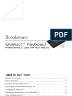 Bluetooth Keyboard: With Portfolio Case For Ipad Tablets