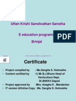 Uttan Krishi Sanshodhan Sanstha: 2/07/2010 UKSS - E-Education - BRINJAL - 12august2010 - Ver0.1 1